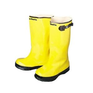 BON CONCRETE BOOTS - OVERSHOE BOOTS - YELLOW - SIZE 13 (PAIR)